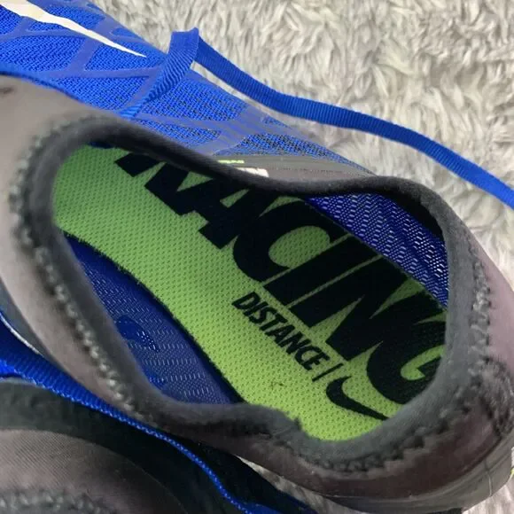 Nike Track Shoes Men 11 Blue White Black Green Zoom Mamba 3 Racing Spikes 706617 - Picture 11 of 13